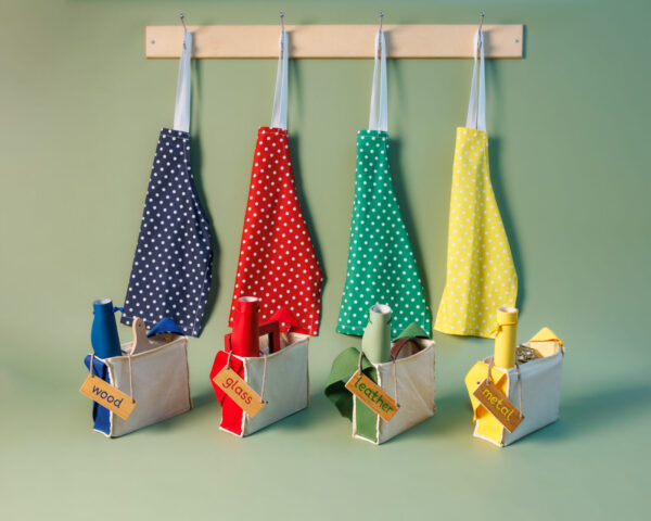 polishing bags standing